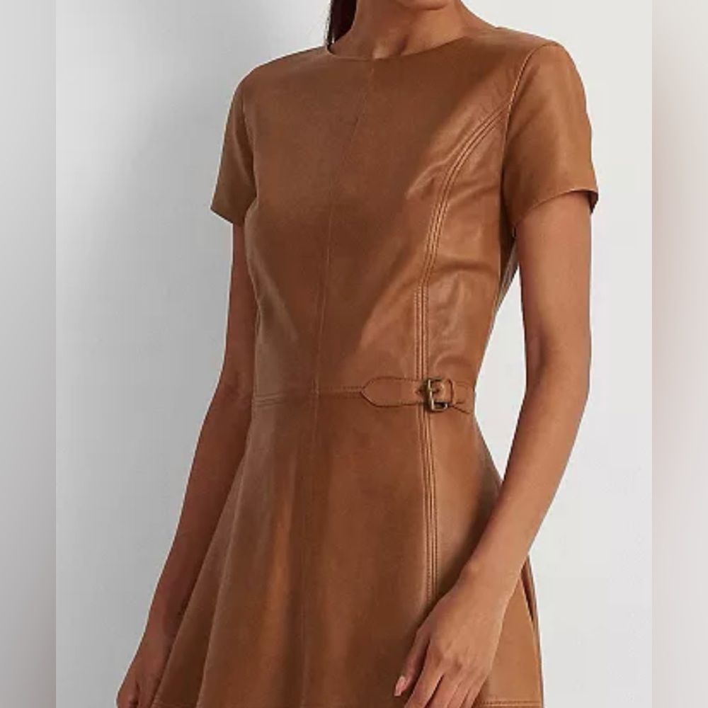 Polo Ralph Lauren Tan Mini Dress with Buckle